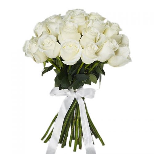 Заказать с доставкой 25 белых роз по Зеленограду