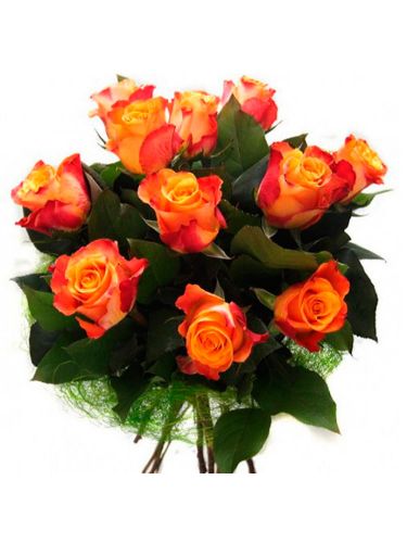 Купить 11 оранжевых роз с доставкой по Зеленограду